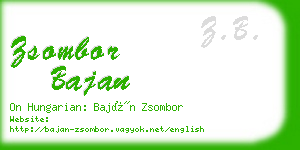 zsombor bajan business card